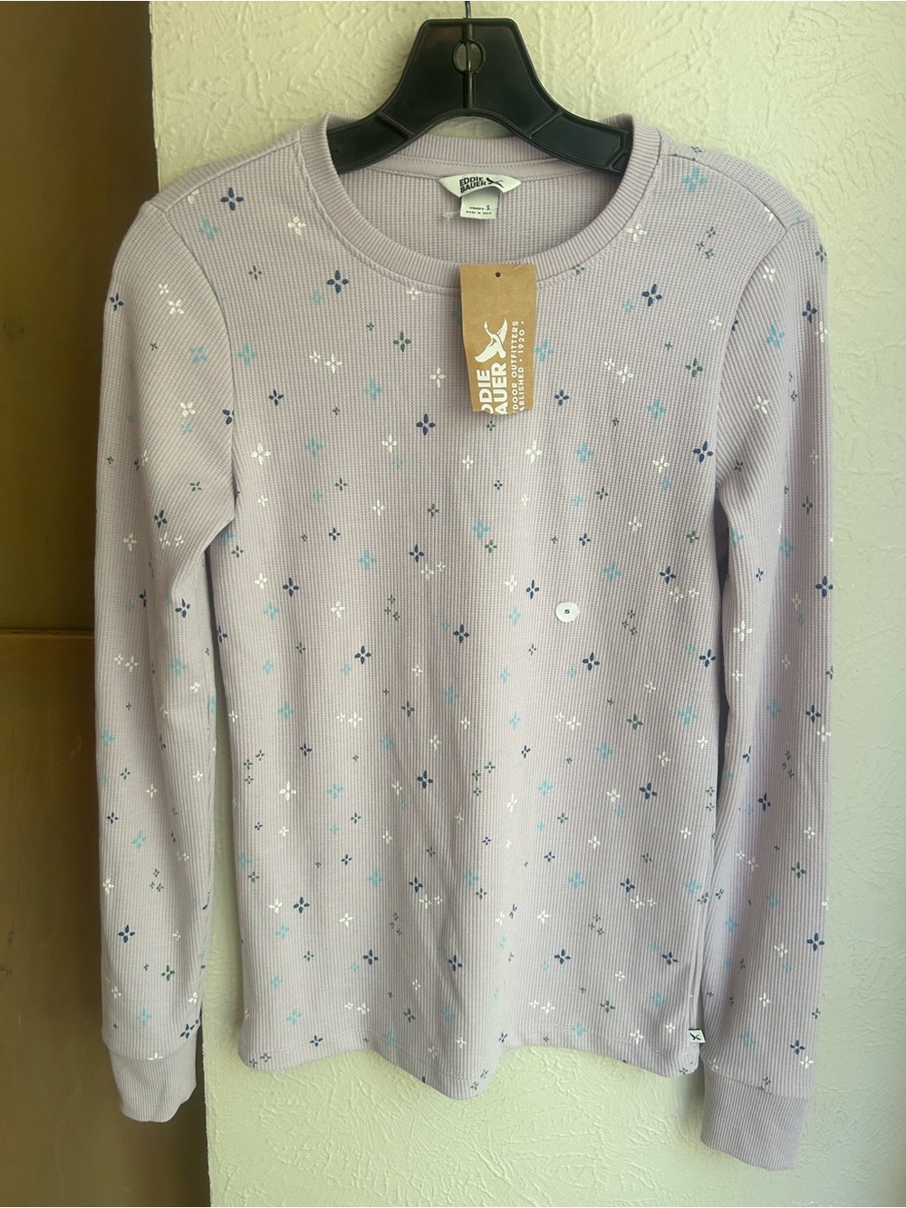 Eddie Bauer Infinity thermal crewneck purple Size Small